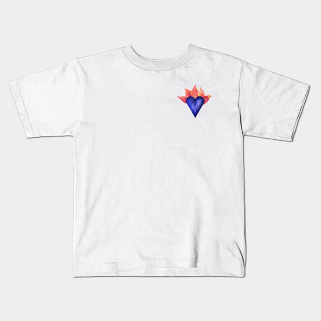 Fire and Ice Kids T-Shirt by njgaron